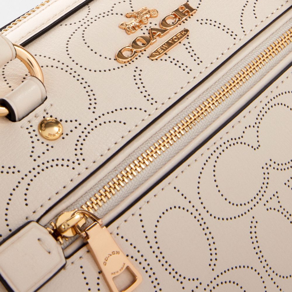 COACH®,Rowan Satchel Bag In Signature Leather,,Detail View