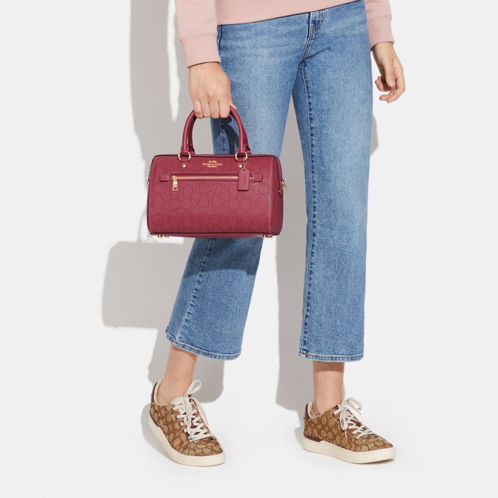 Satchel Rowan En Cuir Signature