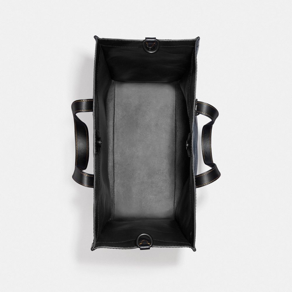 COACH®,Field Tote Bag 40 With Coach Badge,,Inside View,Top View