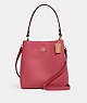 COACH®,SMALL TOWN BUCKET BAG,Pebbled Leather,Medium,Gold/Strawberry Haze,Front View