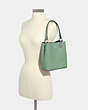 COACH®,SMALL TOWN BUCKET BAG,Pebbled Leather,Medium,Silver/Washed Green/Amazon Green,Alternate View