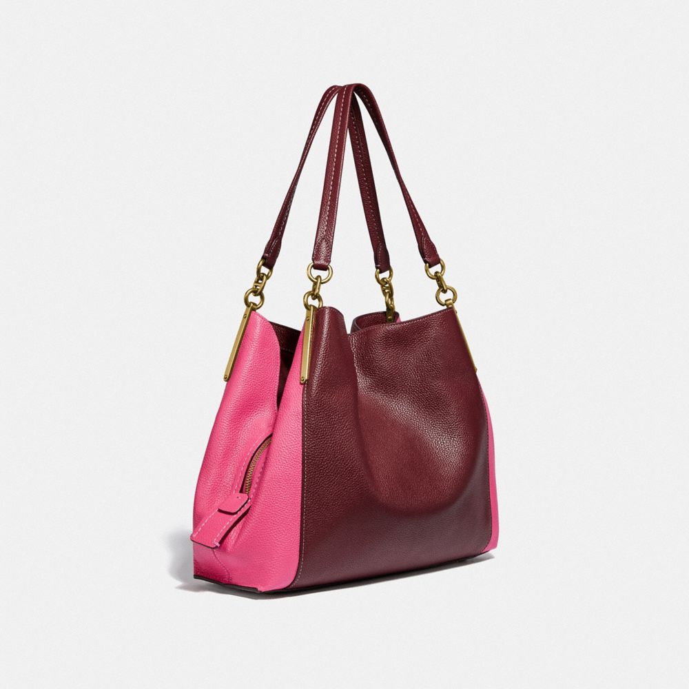 Coach dalton discount 31 oxblood gunmetal