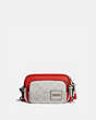 Pacer Convertible Double Pouch In Colorblock Signature Canvas With Coach Patch