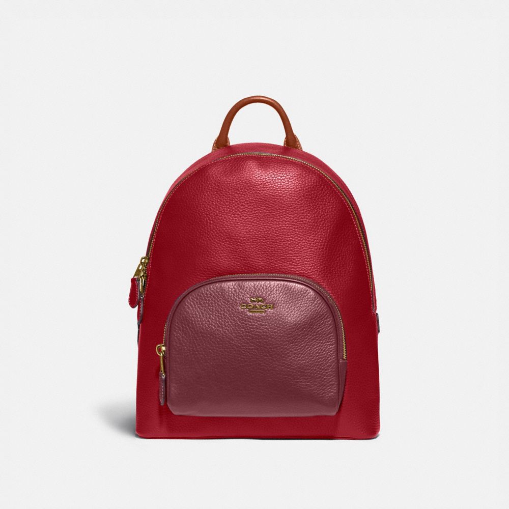 Brass Red Apple Multi Carrie Backpack In Colorblock