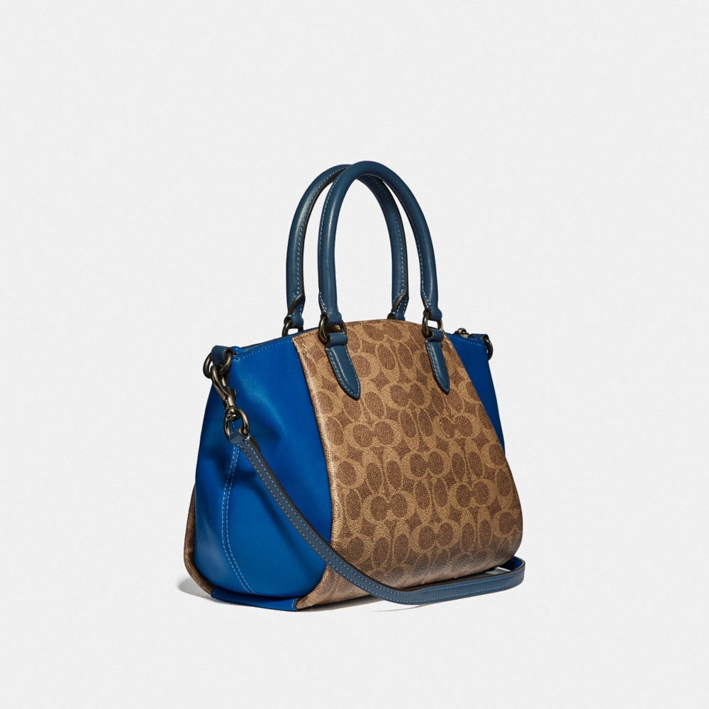 COACH Elise Satchel In Colorblock Signature Canvas