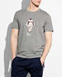COACH®,SUNDAE T-SHIRT,Other,HEATHER GREY,Front View