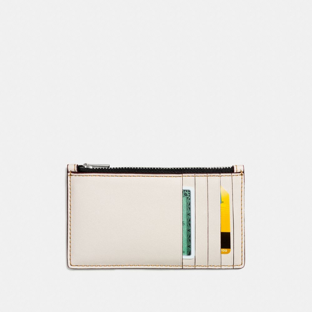 Zip Card Case With Rocket Earth