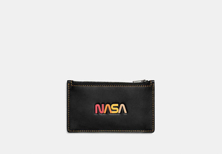 Zip Card Case With Embossed Space