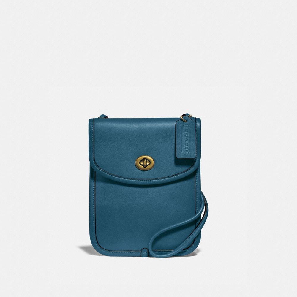 COACH®,Turnlock Flat Crossbody,,Front View