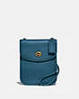 COACH®,TURNLOCK FLAT CROSSBODY,n/a,MINERAL,Front View