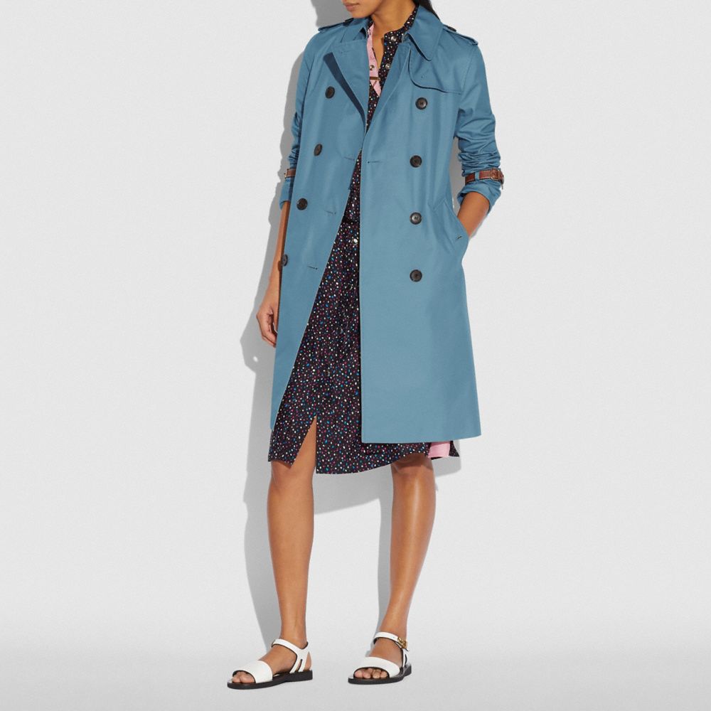 COACH®,TRENCH COAT,CHAMBRAY,Scale View