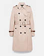 COACH®,TRENCH COAT,Almond Peach,Front View