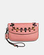 Clutch With Colorblock Coach Link Detail