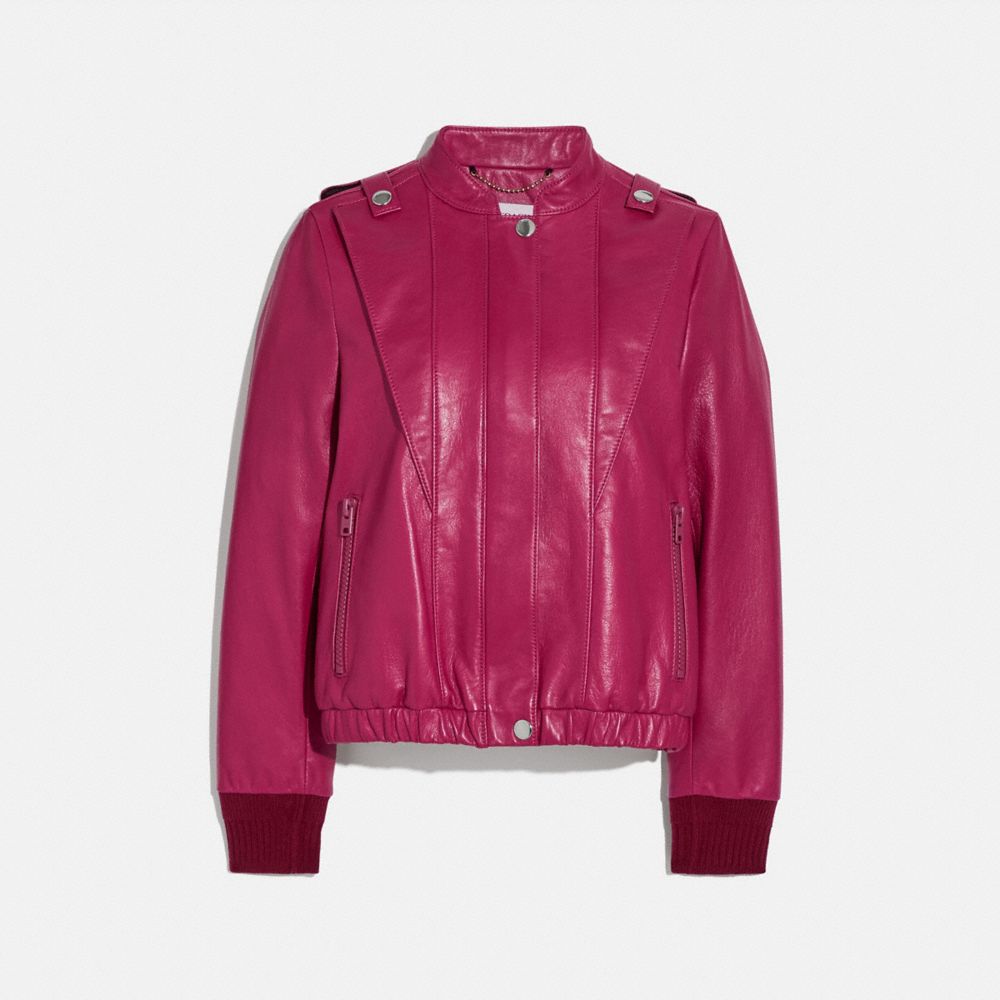 Satin Leather Blouson