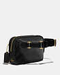 COACH®,CARGO BELT BAG,Nylon,Brass/Black,Angle View
