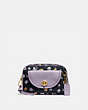 COACH®,CARGO BELT BAG WITH VINTAGE ROSE PRINT,Nylon,Brass/Midnight Navy Multi,Front View