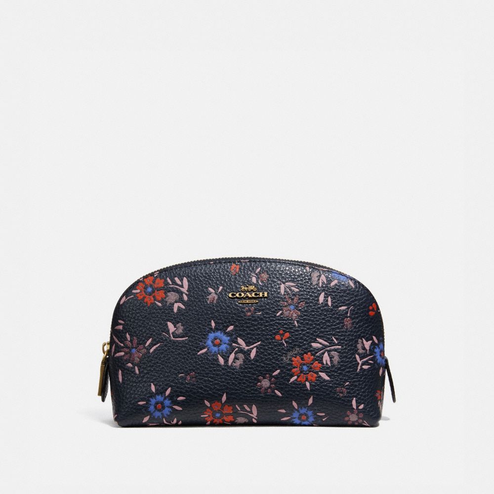 COACH®,Cosmetic Case 17 With Wildflower Print,,Front View