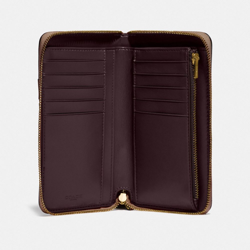 Medium Zip Around Wallet With Varsity Stripe