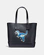 COACH®,GOTHAM TOTE WITH REXY,Leather,Large,JI/Navy/Black,Front View