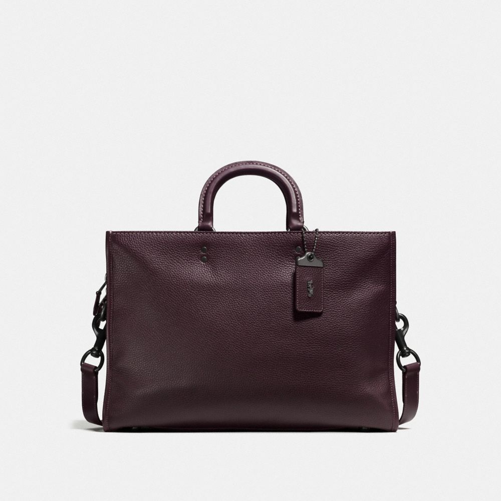 COACH®,ROGUE BRIEF,Pebbled Leather,Large,JI/New Oxblood,Front View