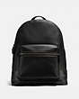 COACH®,LEAGUE BACKPACK,Glovetanned Pebble Leather,Large,Light Antique Nickel/Black,Front View