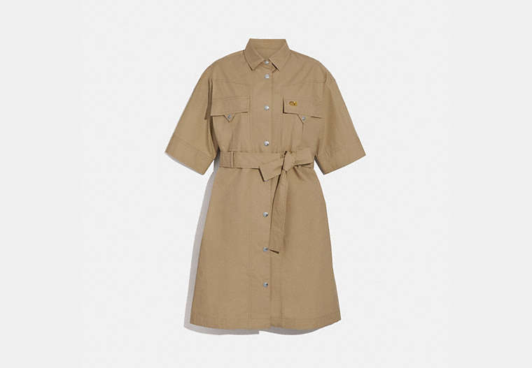 Short Sleeve Safari Shirt Dress