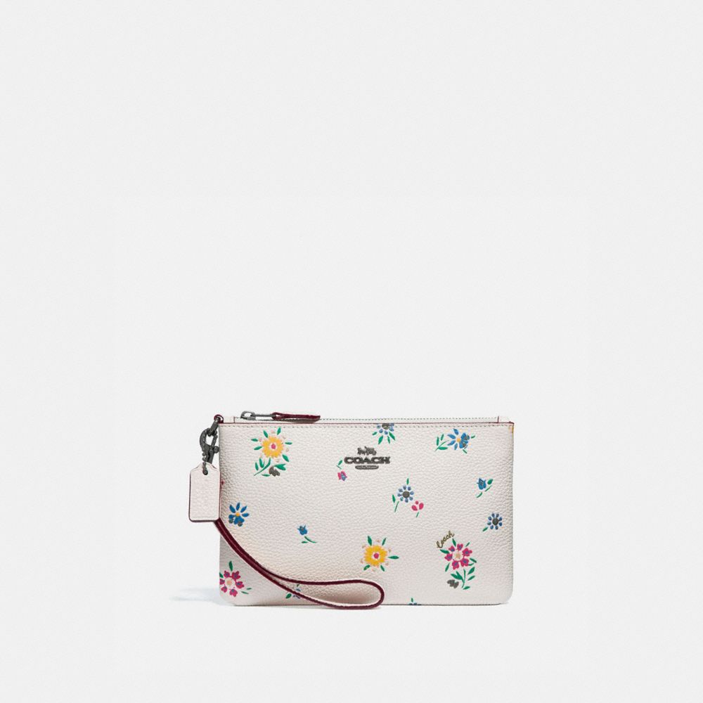 COACH® | Small Wristlet With Wildflower Print