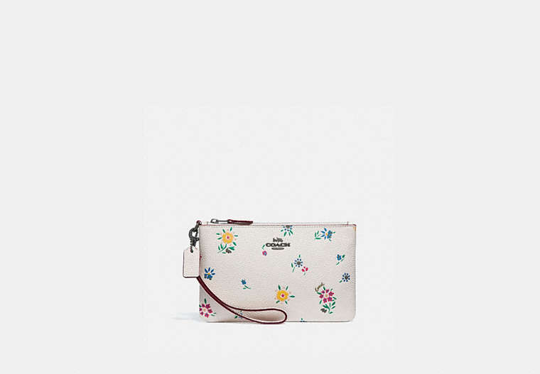 Small Wristlet With Wildflower Print