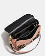 COACH®,COURIER BAG IN GLOVETANNED LEATHER WITH LEATHER SEQUINS,Leather,Medium,OL/PINK MULTICOLOR,Inside View,Top View