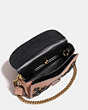 COACH®,COURIER CROSSBODY IN GLOVETANNED LEATHER WITH LEATHER SEQUINS,Leather,Small,OL/PINK MULTICOLOR,Inside View,Top View