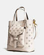 COACH®,POCKET TOTE IN GLOVETANNED LEATHER WITH WHIPSTITCH EYELET,Leather,Large,Brass/Chalk,Angle View