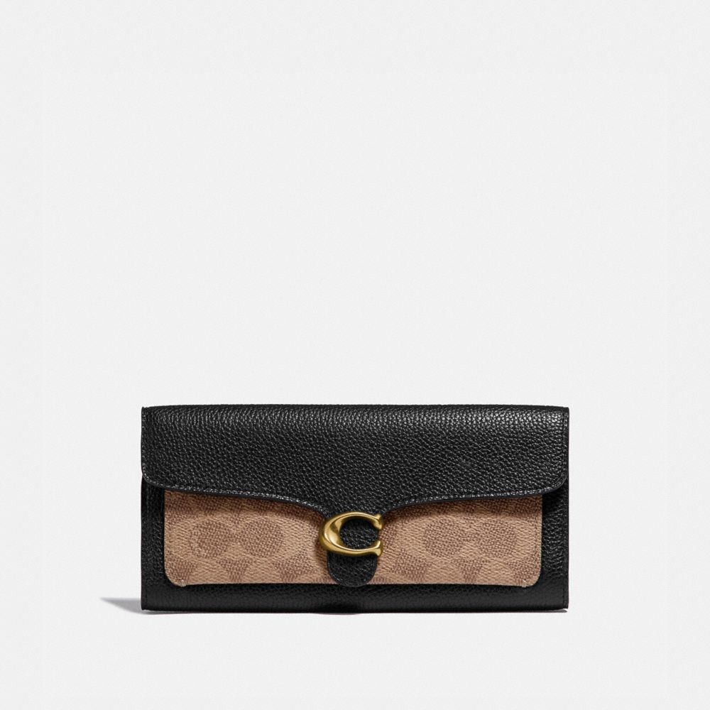 COACH Tabby Long Wallet In Colorblock Signature Canvas