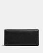 COACH®,TABBY LONG WALLET IN COLORBLOCK SIGNATURE CANVAS,Coated Canvas,Brass/Tan Black,Back View