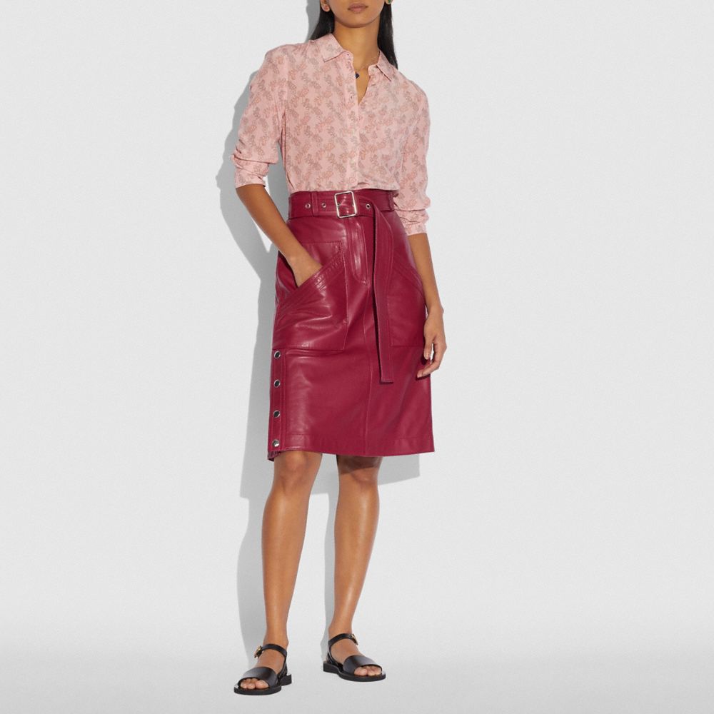 COACH®,Horse And Carriage Print Shirt,,Scale View