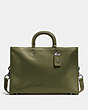 COACH®,ROGUE BRIEF,Leather,Large,JI/Dark Olive,Front View
