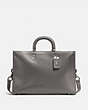 COACH®,ROGUE BRIEF,Leather,Large,Black Copper/Heather Grey,Front View