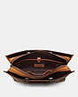 COACH®,ROGUE BRIEF,Leather,Large,Black Copper/Heather Grey,Inside View,Top View