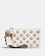 COACH®,TURNLOCK WRISTLET 21 IN GLOVETANNED LEATHER WITH WHIPSTITCH EYELET AND SNAKE DETAIL,Leather,Brass/Chalk,Front View