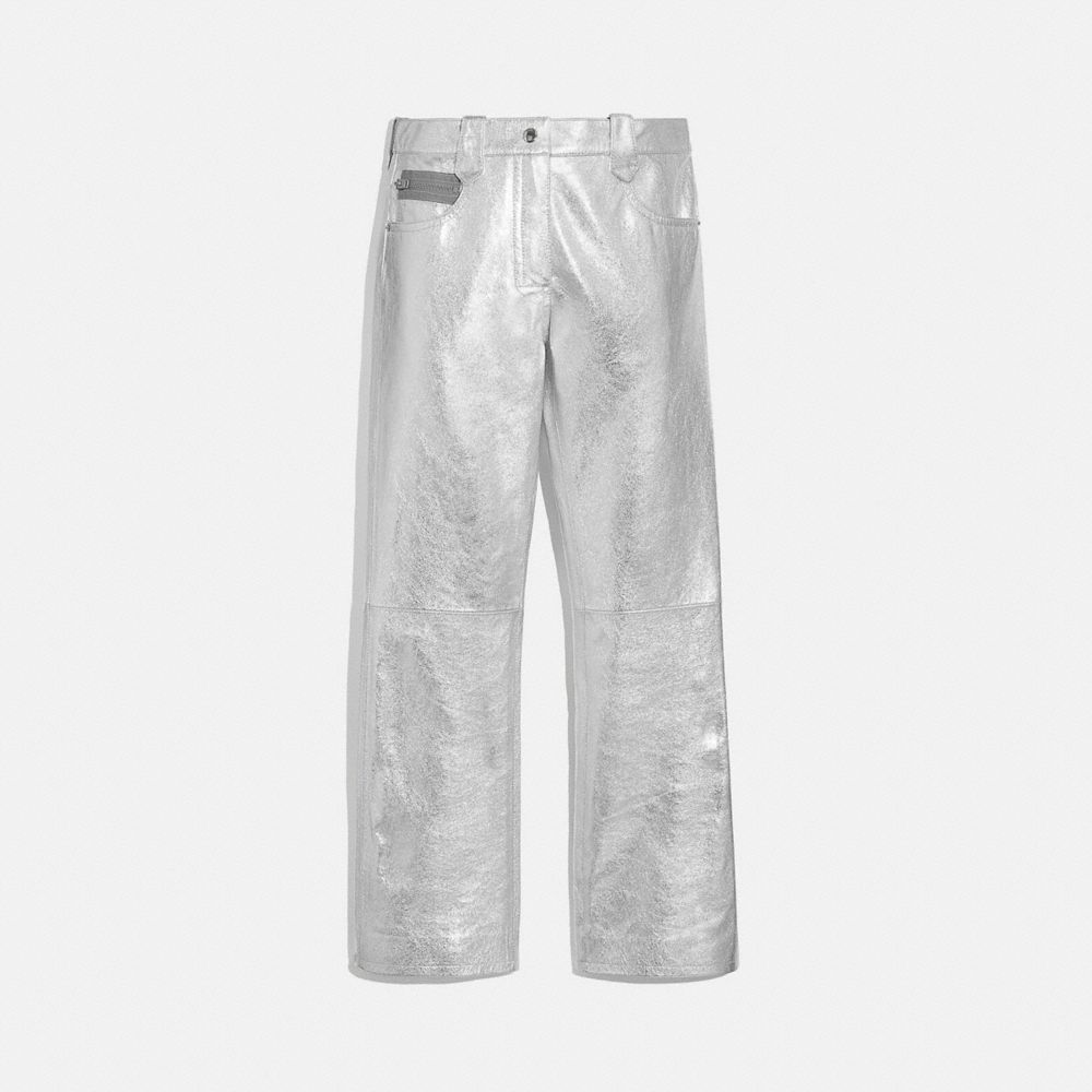 Metallic Leather Pants | COACH®