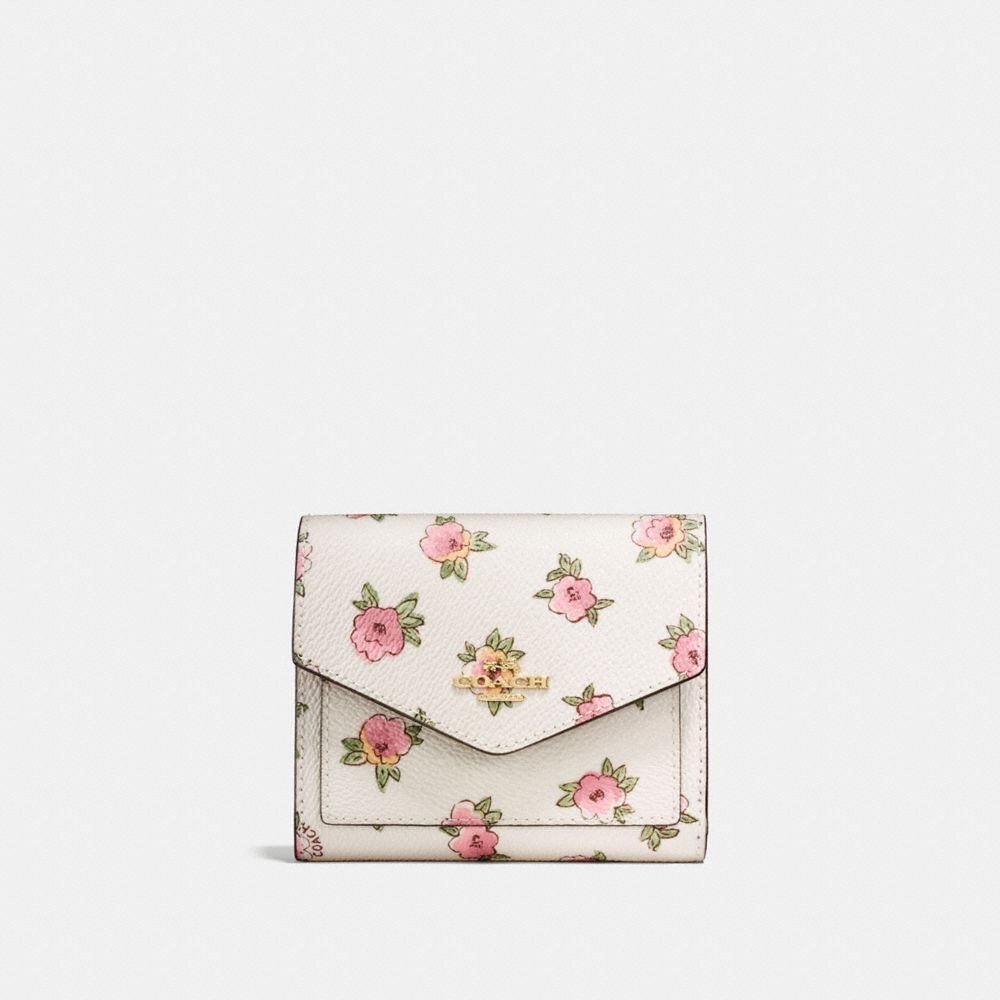Small Wallet With Flower Patch Print