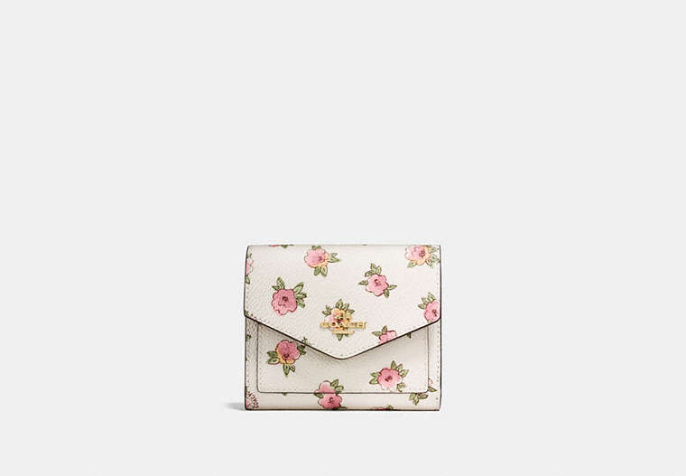 Small Wallet With Flower Patch Print