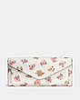 Soft Wallet With Flower Patch Print