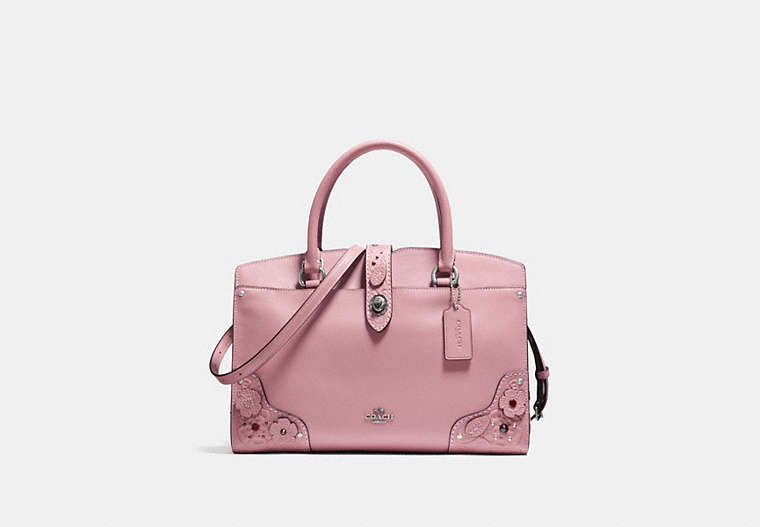 Mercer Satchel 30 With Tea Rose And Tooling