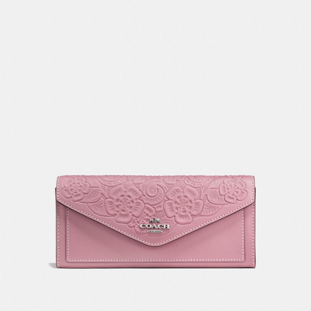 COACH®: Soft Wallet With Tea Rose Tooling