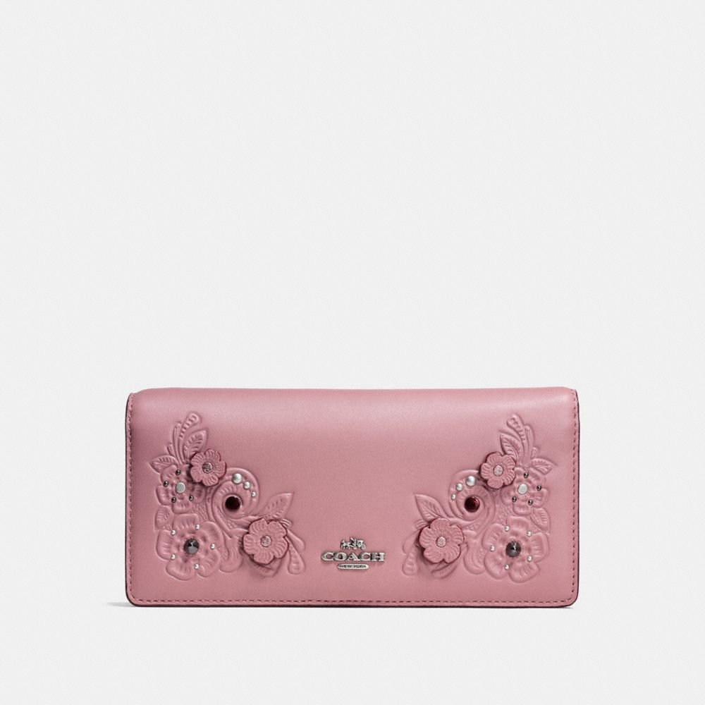 Coach tea 2024 rose wallet