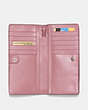 Slim Wallet With Tea Rose And Tooling
