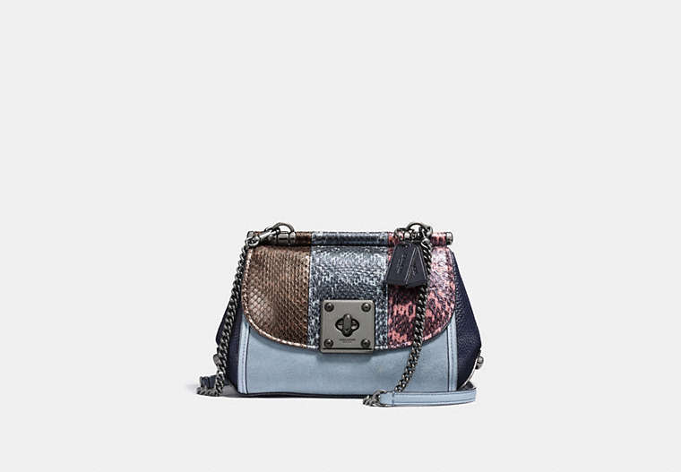 Drifter Crossbody With Striped Mixed Snakeskin