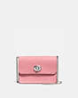 COACH®,BOWERY CROSSBODY,Leather,Small,Silver/Glitter Rose,Front View