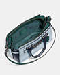 COACH®,COACH SWAGGER 27 IN COLORBLOCK,Leather,Large,Pale Blue/Navy/Dark Turquoise/Dark Gunmetal,Inside View,Top View