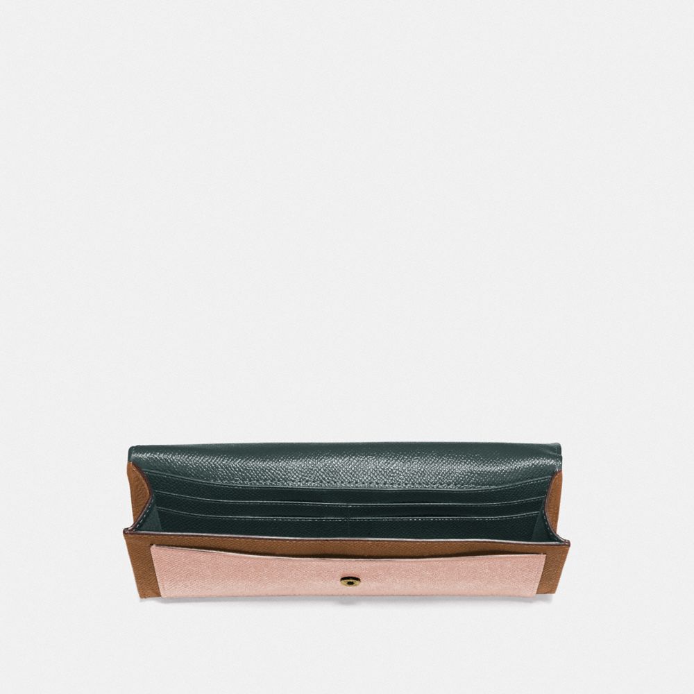 COACH®,Soft Wallet In Colorblock,,Inside View,Top View